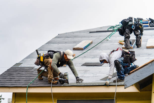Professional Gutter Installation technician working in Ford, VA